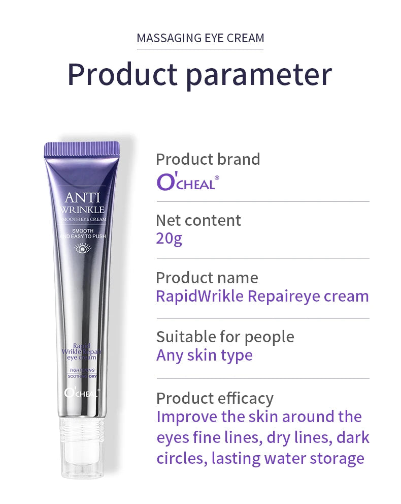 Anti Wrinkle Anti Dark Circle Eye Cream Roller Massager