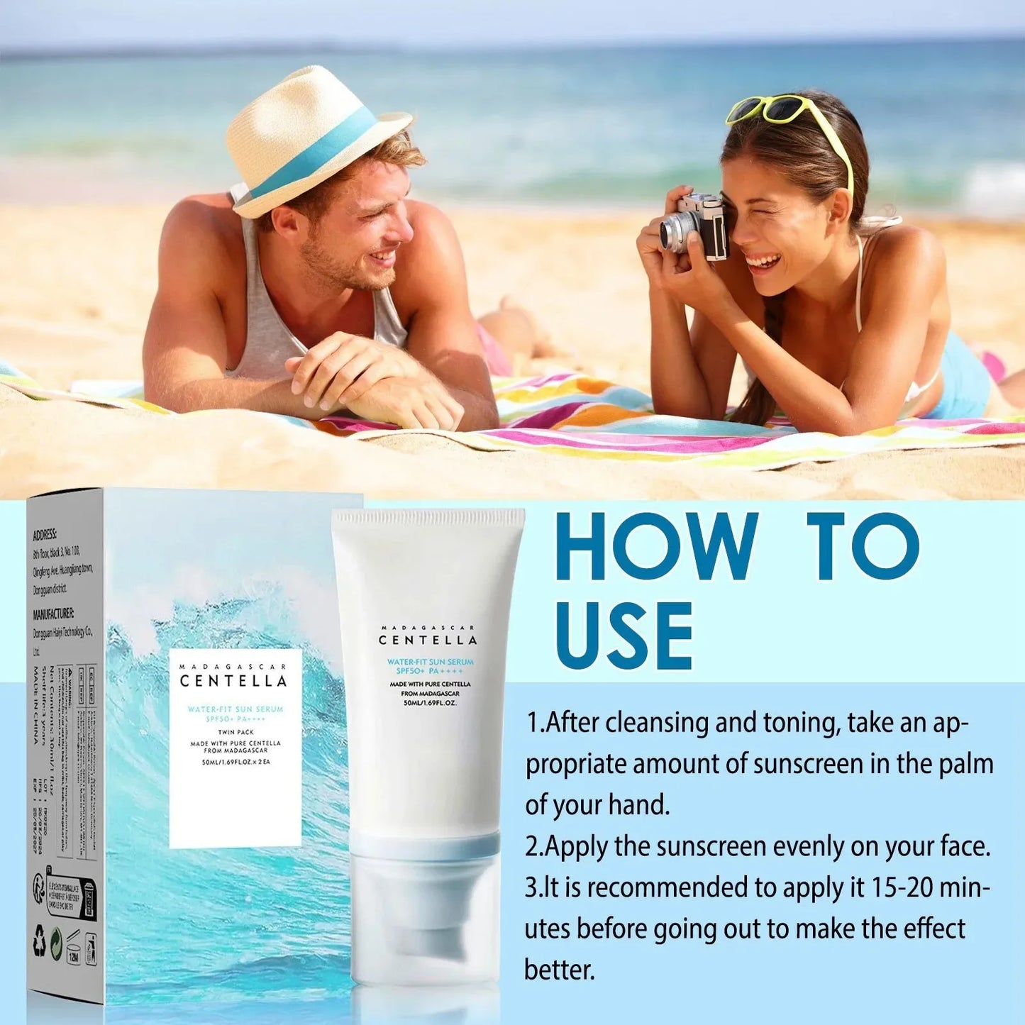 Facial Sunscreen Centella Protector Solar