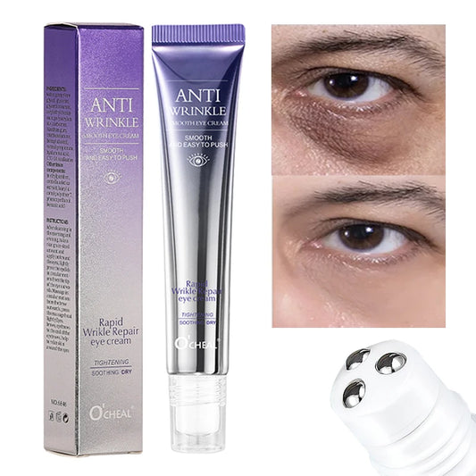 Anti Wrinkle Anti Dark Circle Eye Cream Roller Massager