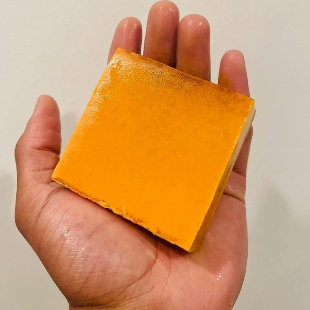 Turmeric Hand Made Soap, Lemon Kojic Acid Soap, Shower and Facial Soap