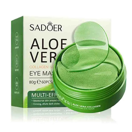 60pcs Aloe Vera Collagen Eye Mask Anti Dark Circles