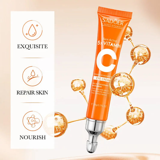 Vitamin C Eye Cream Anti Dark Circles Eyes Bags Remover