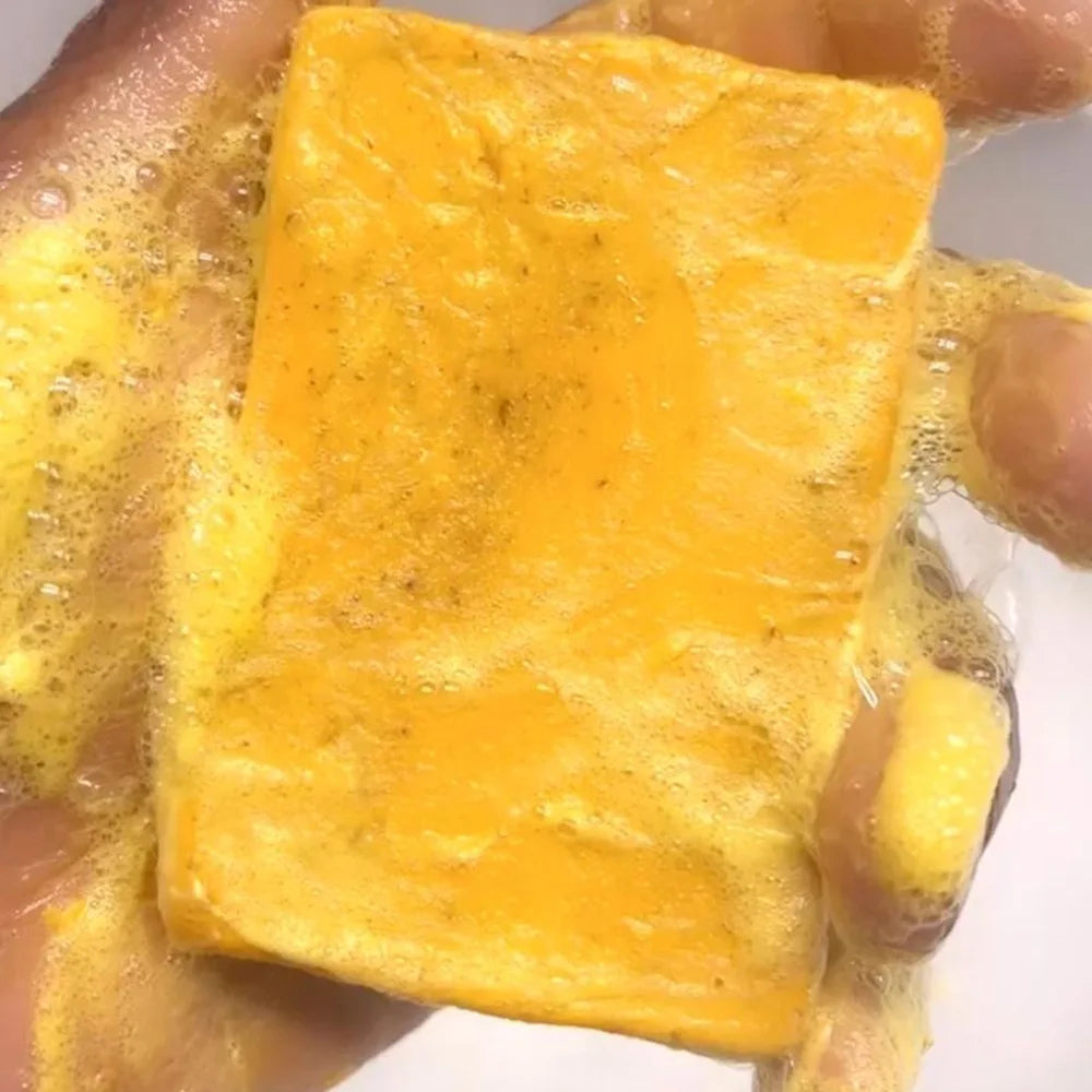 Turmeric Hand Made Soap, Lemon Kojic Acid Soap, Shower and Facial Soap